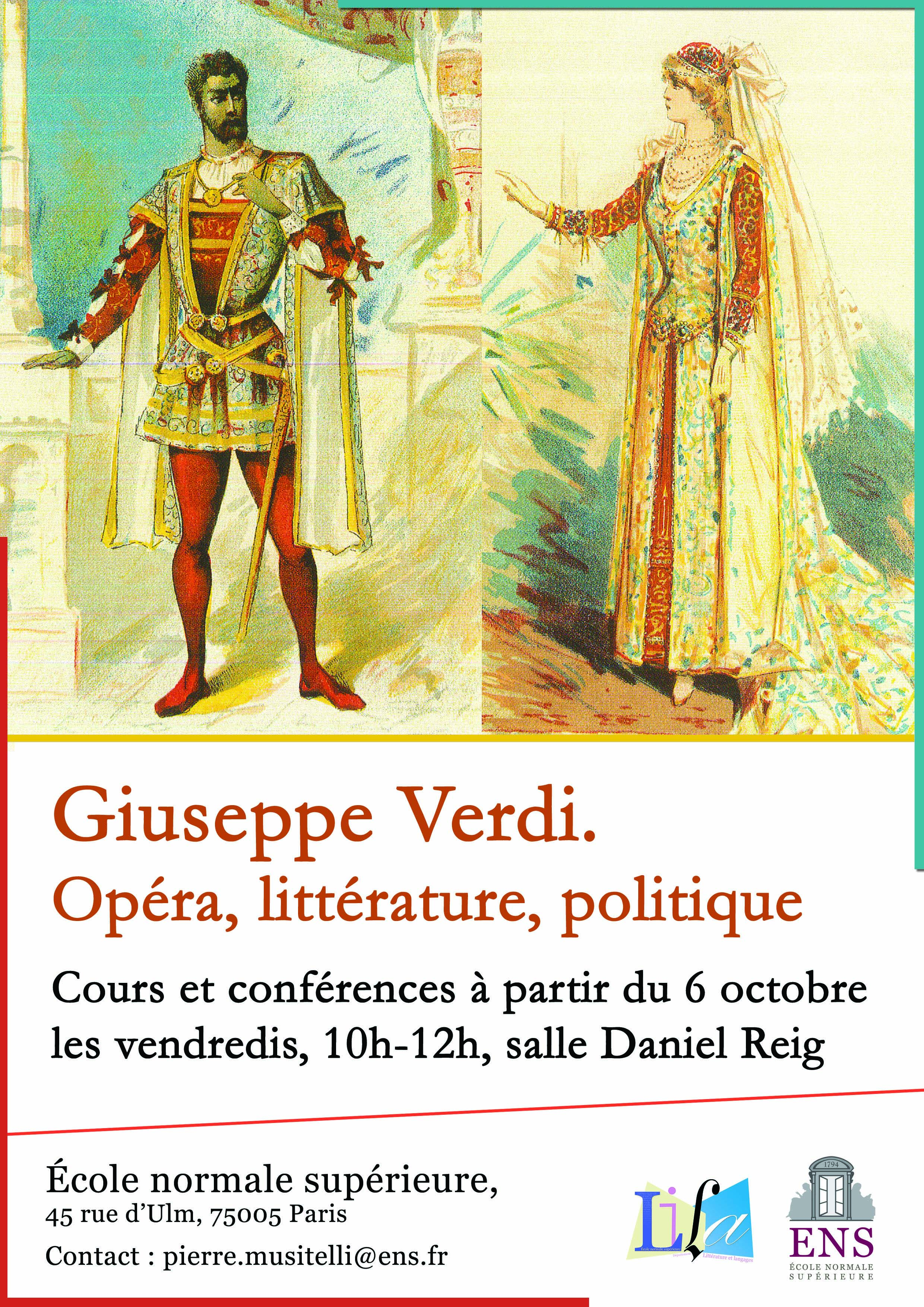 Giuseppe Verdi. Opéra, Littérature, Politique. | ENS